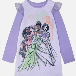 Disney Princess  Girl's Purple Nightgown, Gown  Size 4